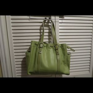 Kenneth Cole Green Leather Handbag